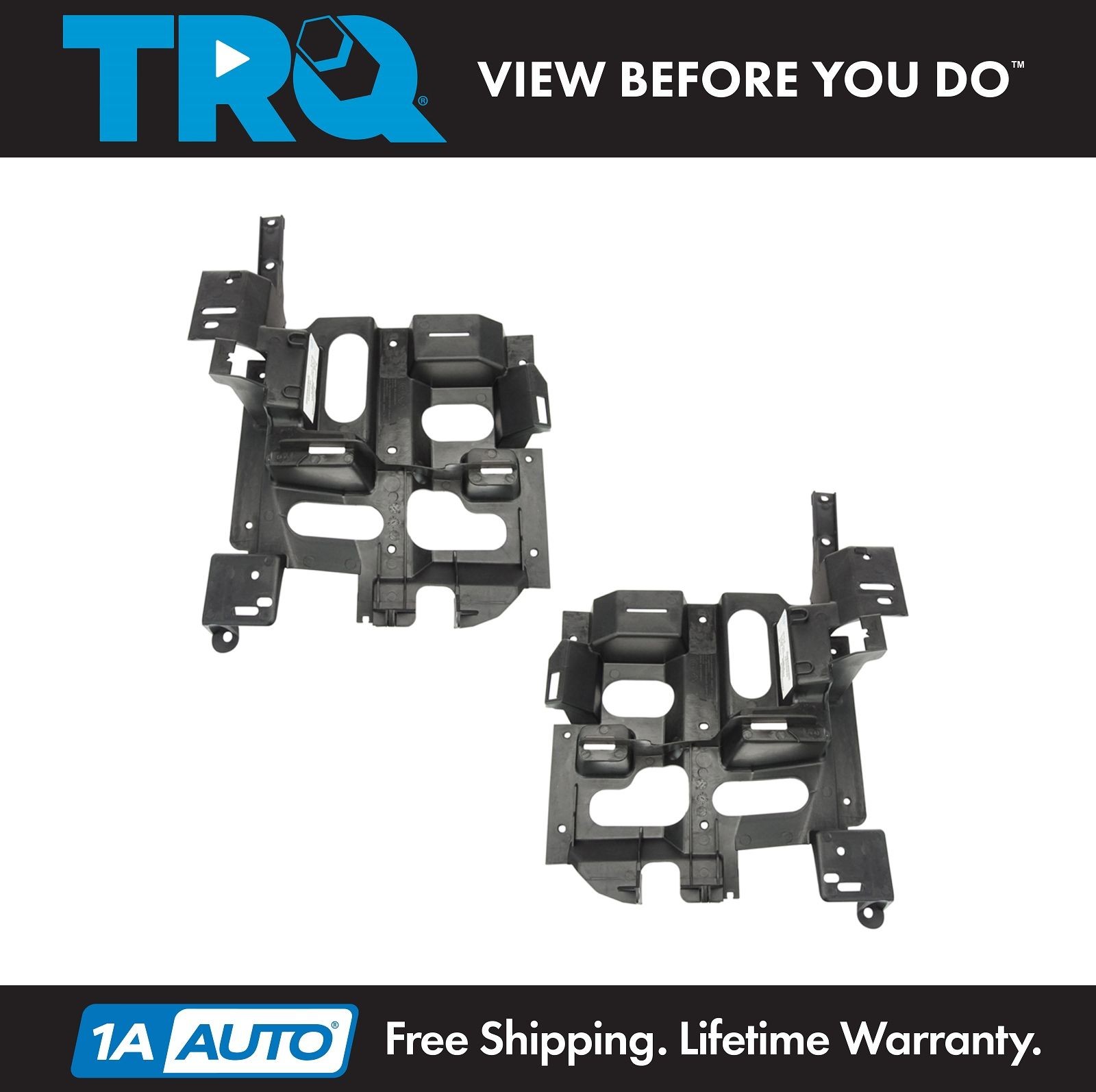 TRQ LH RH Headlight Bracket 2pc Set Fits 2003-06 Chevrolet Silverado 1500