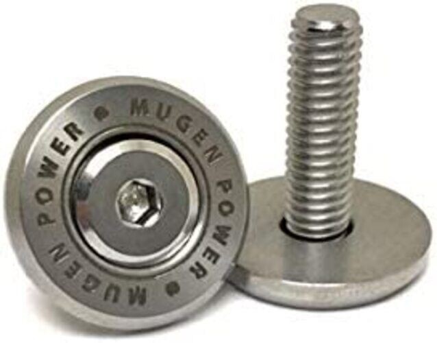 2X MUGEN POWER 75700-XG8-K0S0 License Plate Frame Bolts Screws Fasteners JDM~ 2X MUGEN POWER 75700-XG8-K0S0 License Plate Frame Bolts Screws Fasteners JDM~