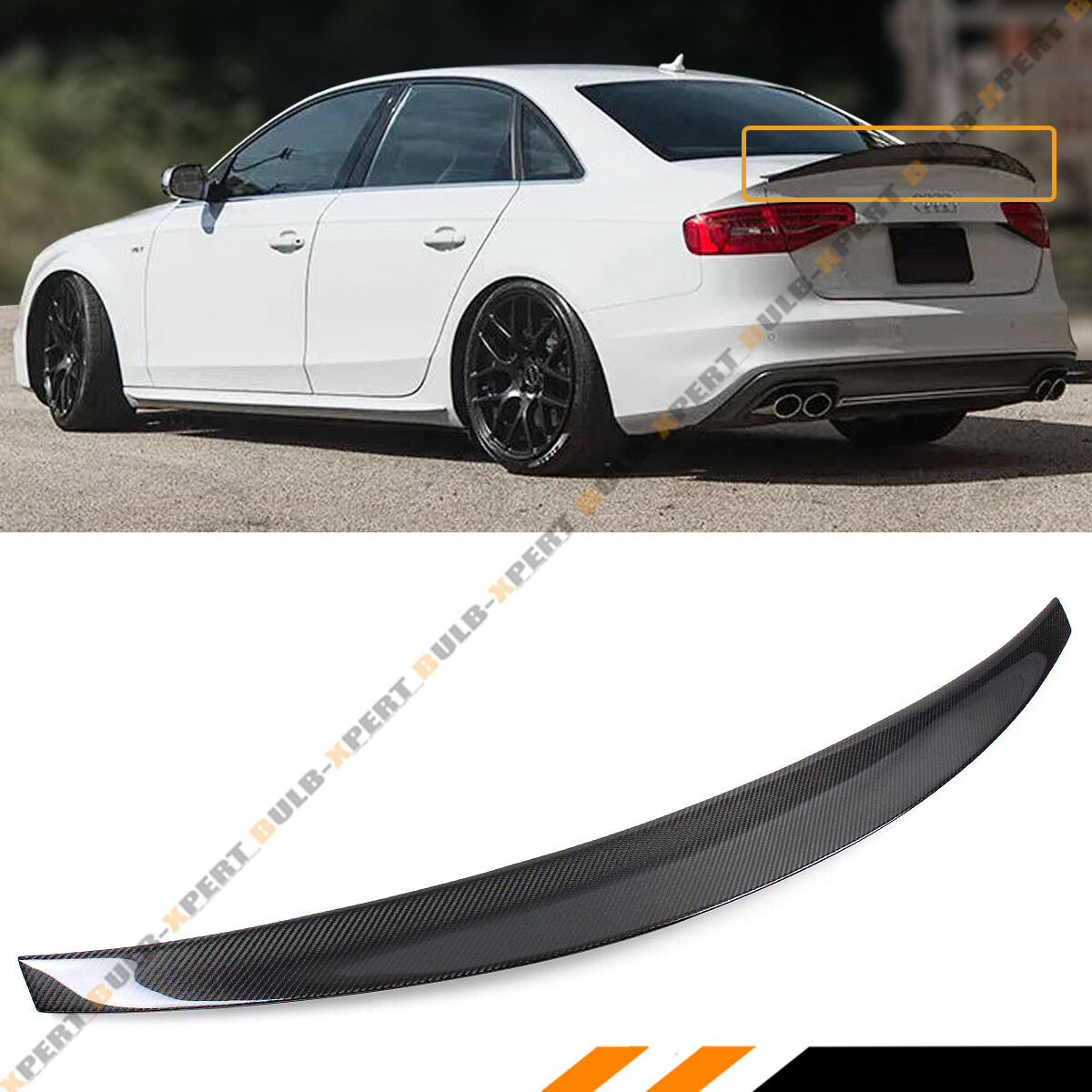 FOR 08-12 AUDI A4 B8 ENL HIGHKICK STYLE DUCKBILL CARBON FIBER TRUNK SPOILER WING FOR 08-12 AUDI A4 B8 ENL HIGHKICK STYLE DUCKBILL CARBON FIBER TRUNK SPOILER WING