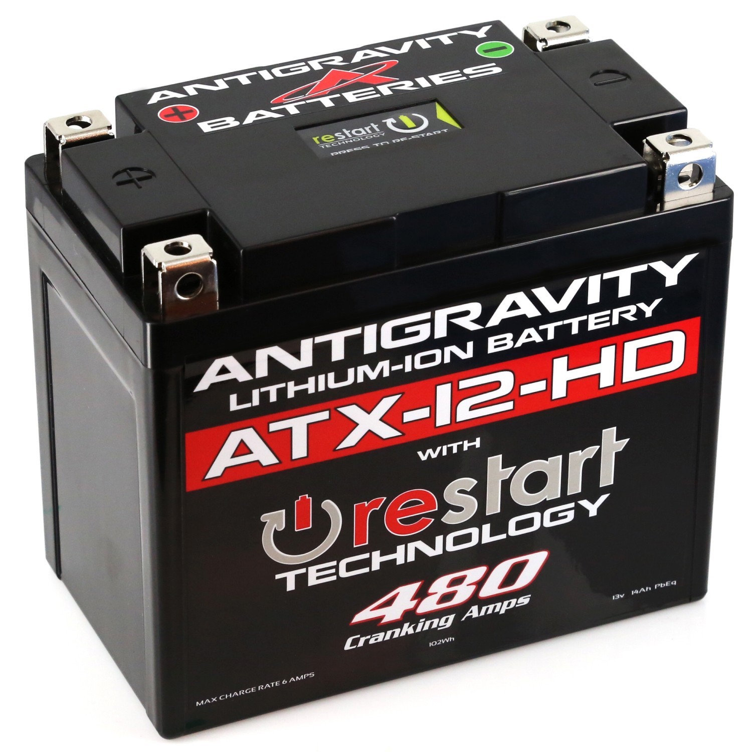 Antigravity ATX12-HD RE-START Lithium Battery 12V 480 CA 8Ah Heavy Duty BMS