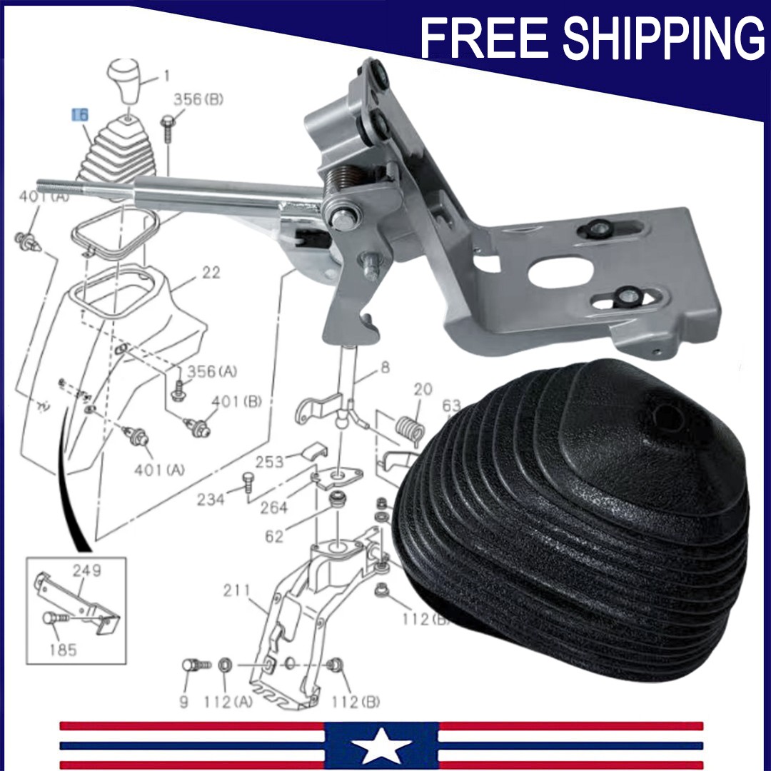 For 1998-2013 ISUZU NPR NPR-HD NRR NQR US Shift Change Lever Bracket+Cover M/T
