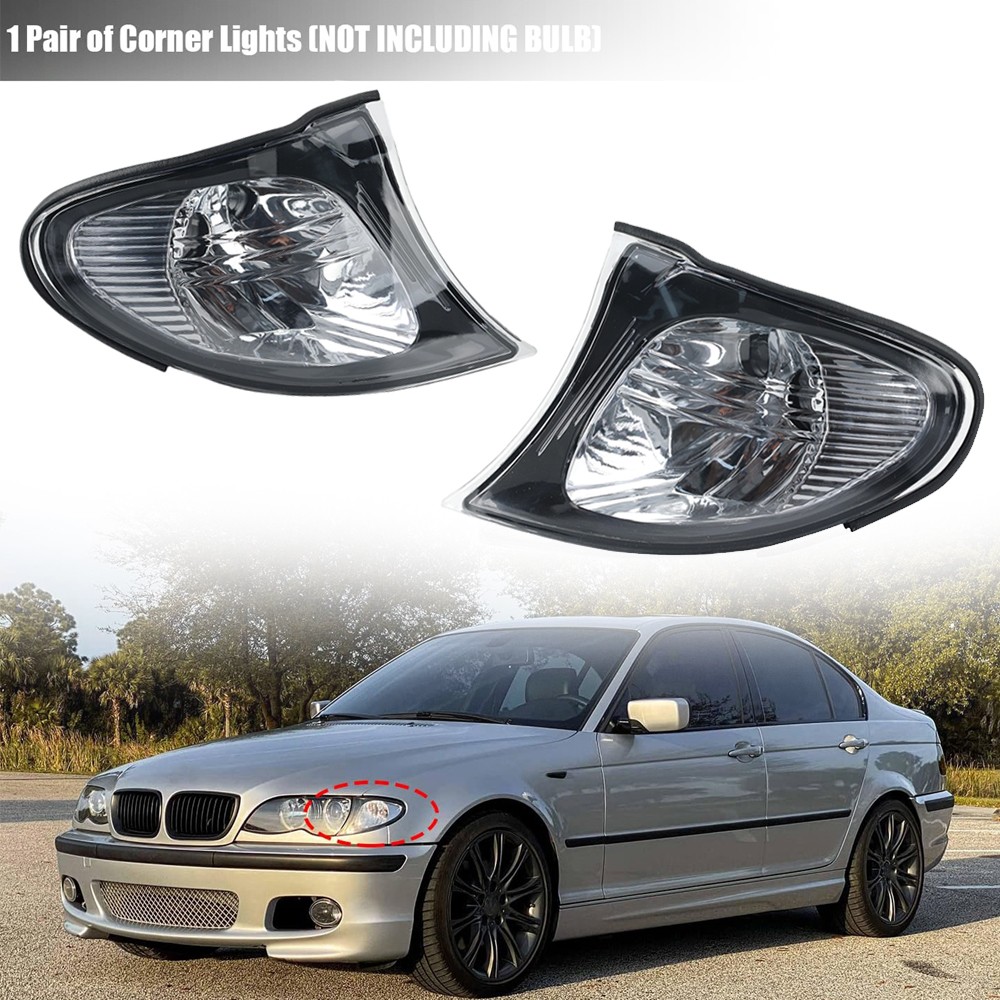 For BMW 3 Series E46 02-05 PAIR Front Indicator Turn Signal Corner Parking Light