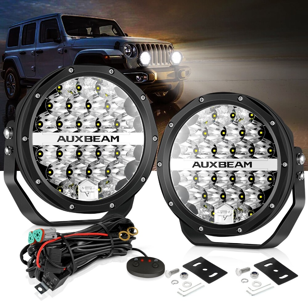Auxbeam Round LED Offroad Lights 7