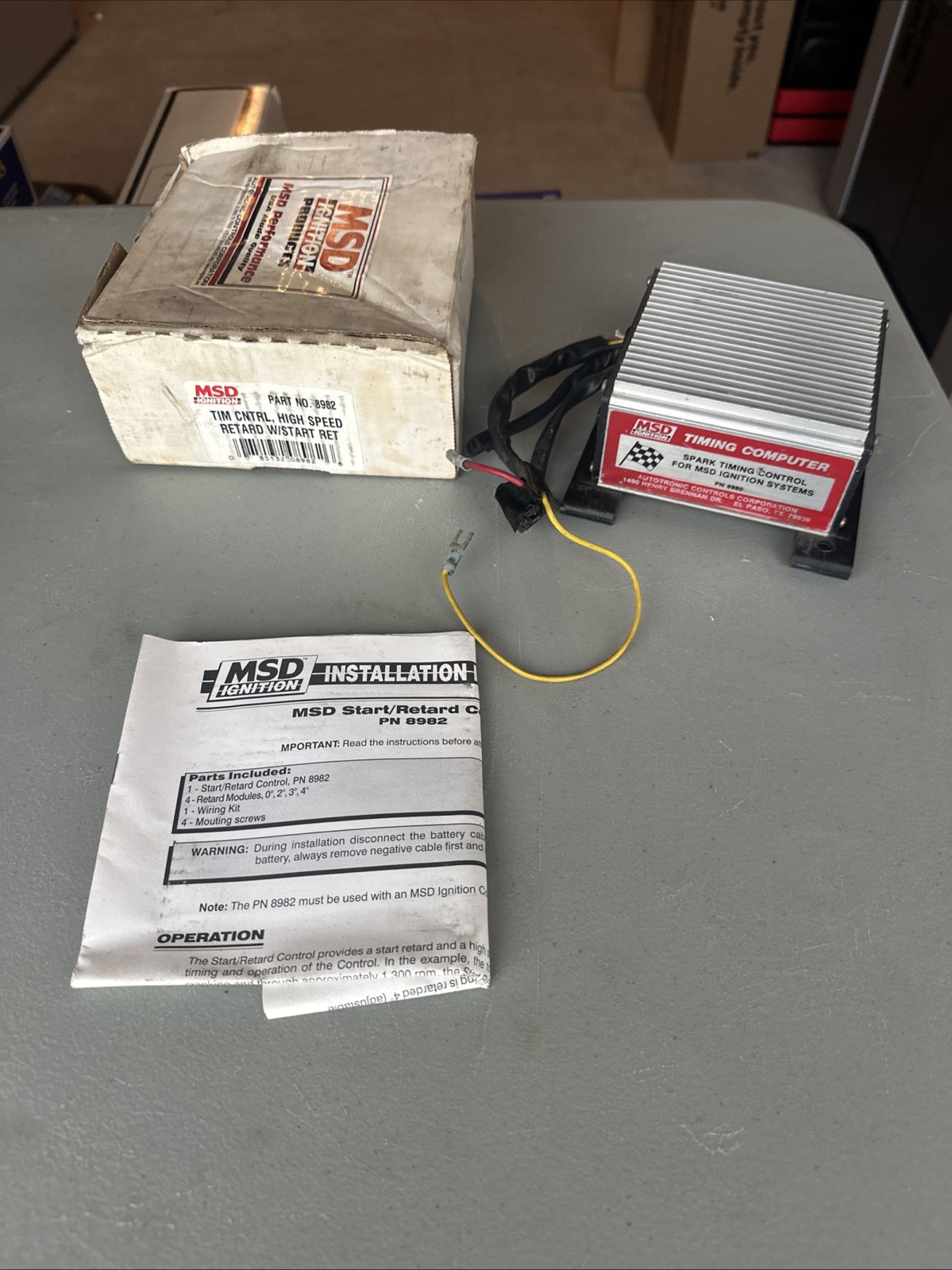 MSD 8982 Timing Control High Speed Retard w Start Untested