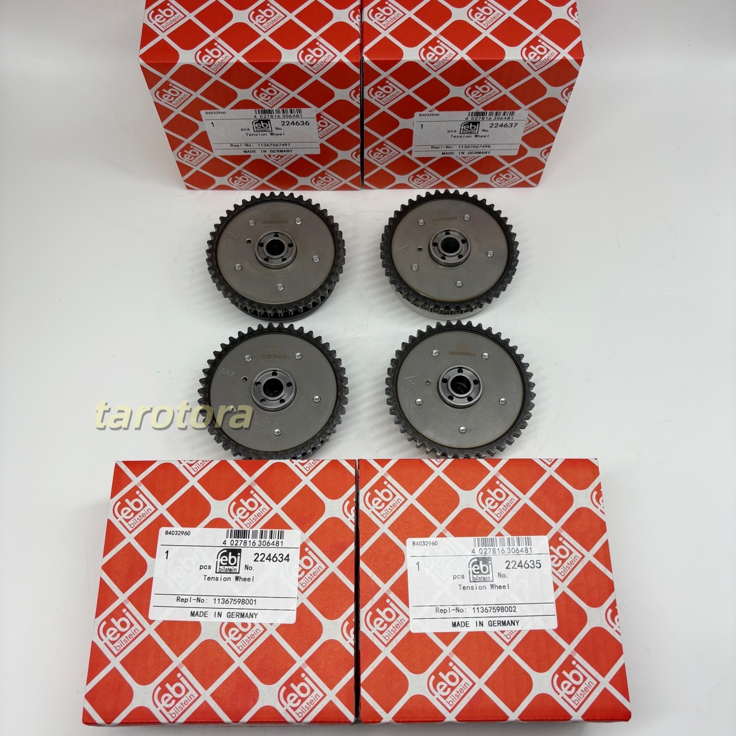 Febi 4x Intake & Exhaust Camshaft Sprockets For BMW 550 650i 750i X5 11367567497