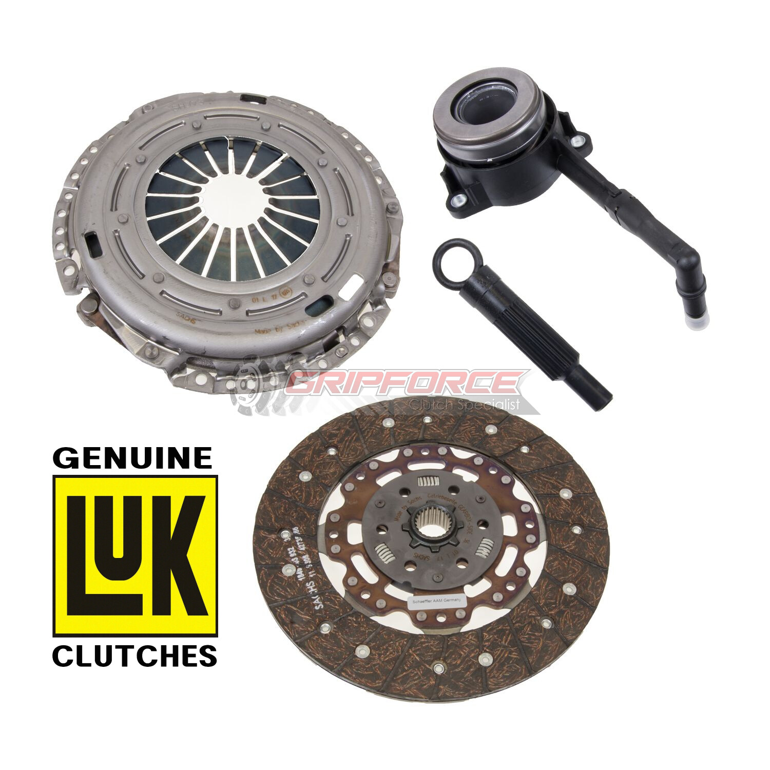 LuK OEM CLUTCH KIT for 08-14 VOLKSWAGEN GTI EOS JETTA AUDI A3 2.0L L4 TURBO