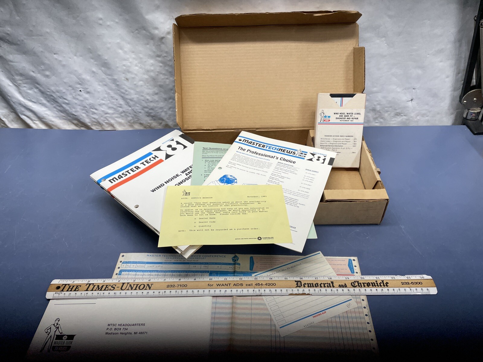 Rare 1981 Chrysler Mastertech training pack complete workbooks Betamax Cassette Rare 1981 Chrysler Mastertech training pack complete workbooks Betamax Cassette