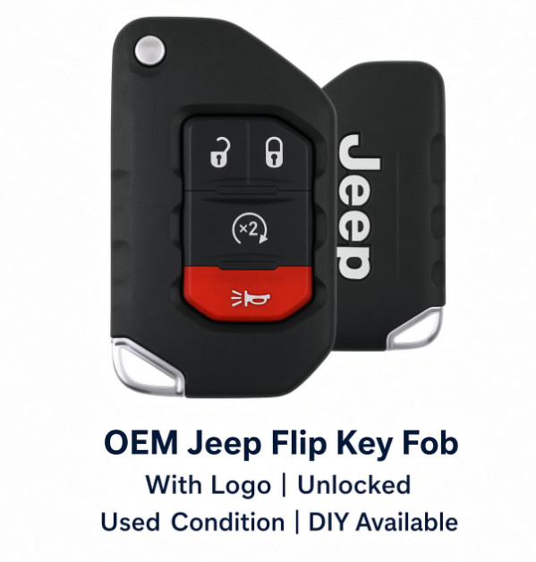 2018-2025 Jeep Wrangler Gladiator OEM Flip Key Fob OHT1130261 68292944