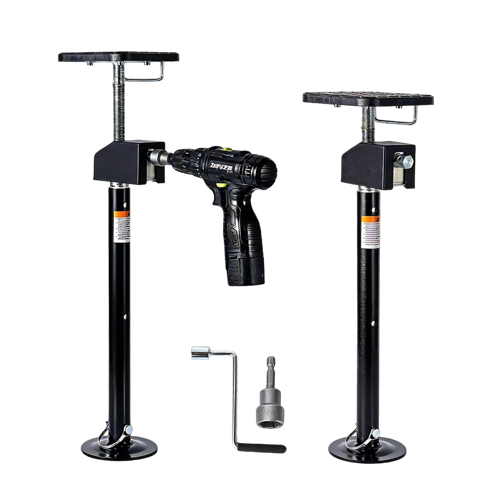 2/4/6 Pack Quick‑Lift RV Slide Out Stabilizer Jacks, Flat‑Top Adjustable Blocks 2/4/6 Pack Quick‑Lift RV Slide Out Stabilizer Jacks, Flat‑Top Adjustable Blocks