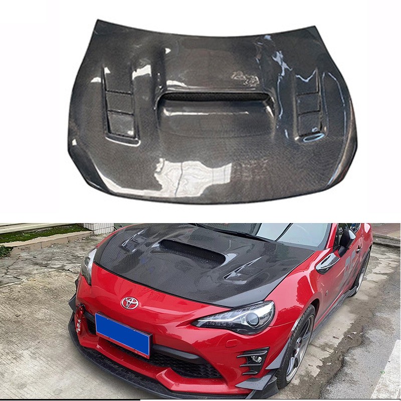 For Toyota GT86 Subaru BRZ 2013-20 Carbon Fiber Engine Hood Bonnet Replacement