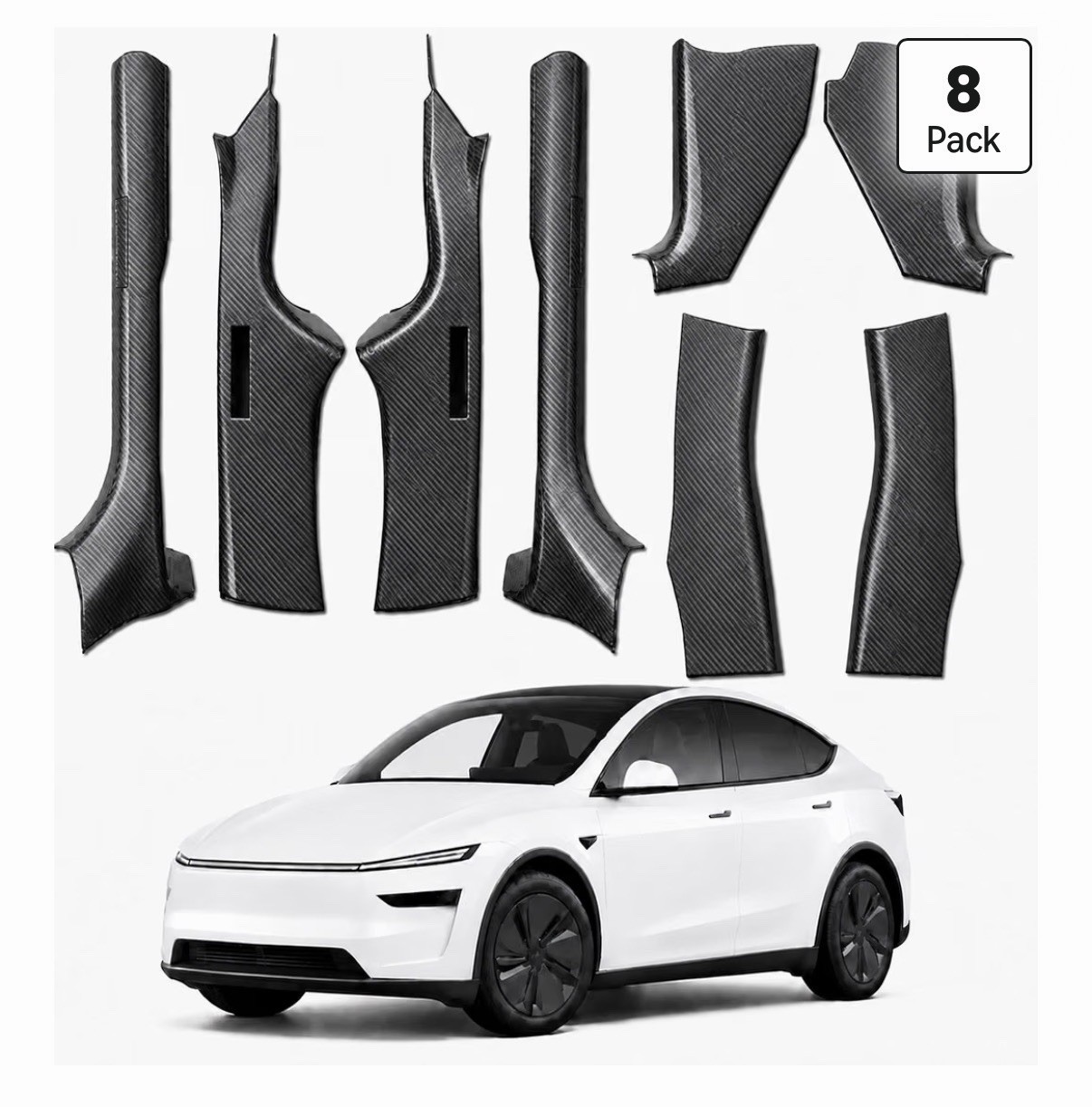 8PCS Door Sill Protector for Tesla Model Y Juniper 2025 2026 5-Seats