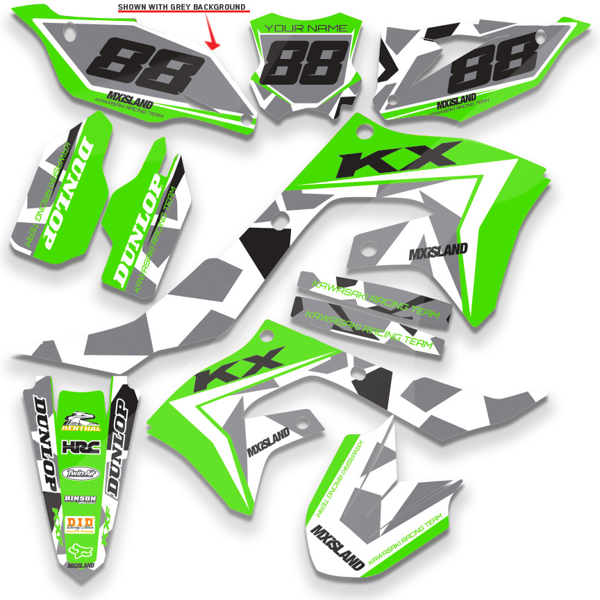1994-1997 KAWASAKI KX 80 KX80 GRAPHICS KIT DECALS DECO STICKERS MX 1996 1995 1994-1997 KAWASAKI KX 80 KX80 GRAPHICS KIT DECALS DECO STICKERS MX 1996 1995