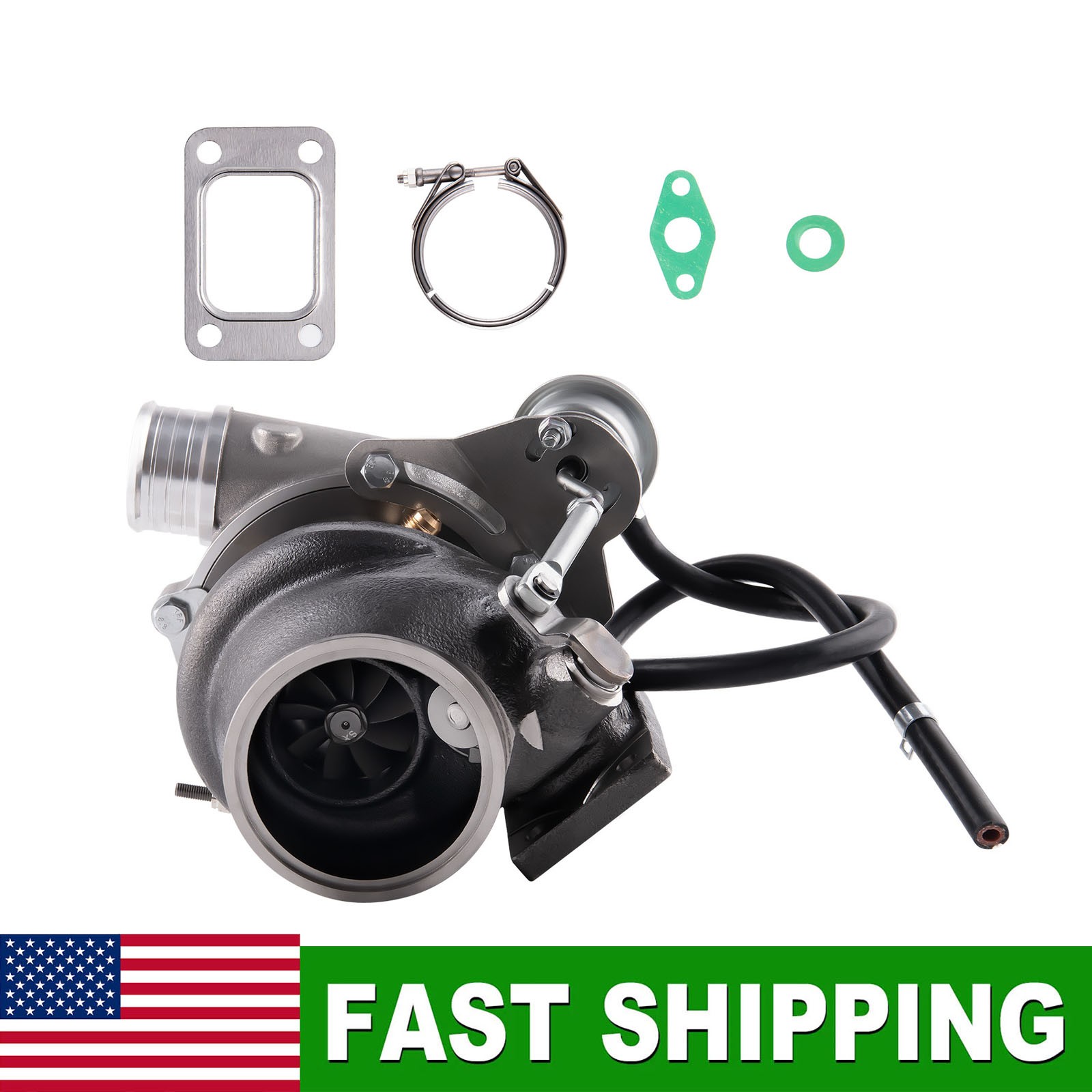 T25 660HP Ball Bearing Billet Universal Turbo Turbocharger A/R 0.70/0.49 V-Band