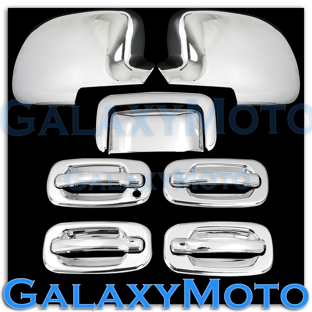 00-06 Chevy Tahoe Chrome Mirror+4 Door handle+NO Passenger KH+Tailgate Cover 00-06 Chevy Tahoe Chrome Mirror+4 Door handle+NO Passenger KH+Tailgate Cover
