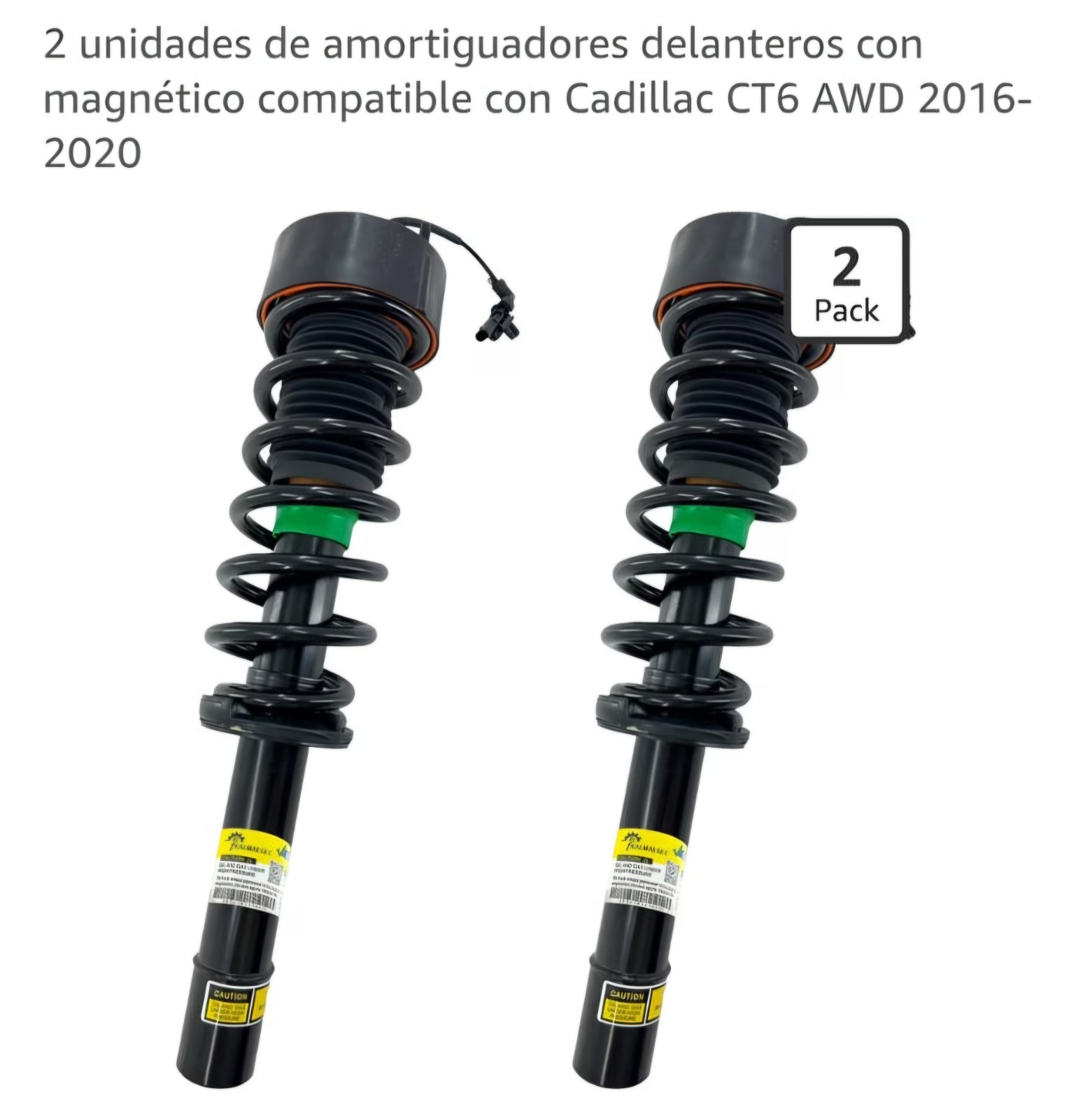 2 unidades de amortiguadores delanteros con magnético