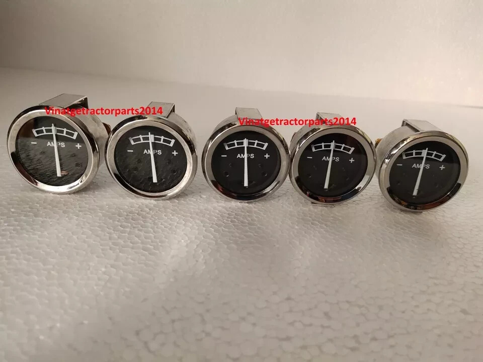 5X **WHOLESALE** LUCAS AMMETER AMPMETER 6V 6 VOLT BLACK FACE BSA NORTON TRIUMPH