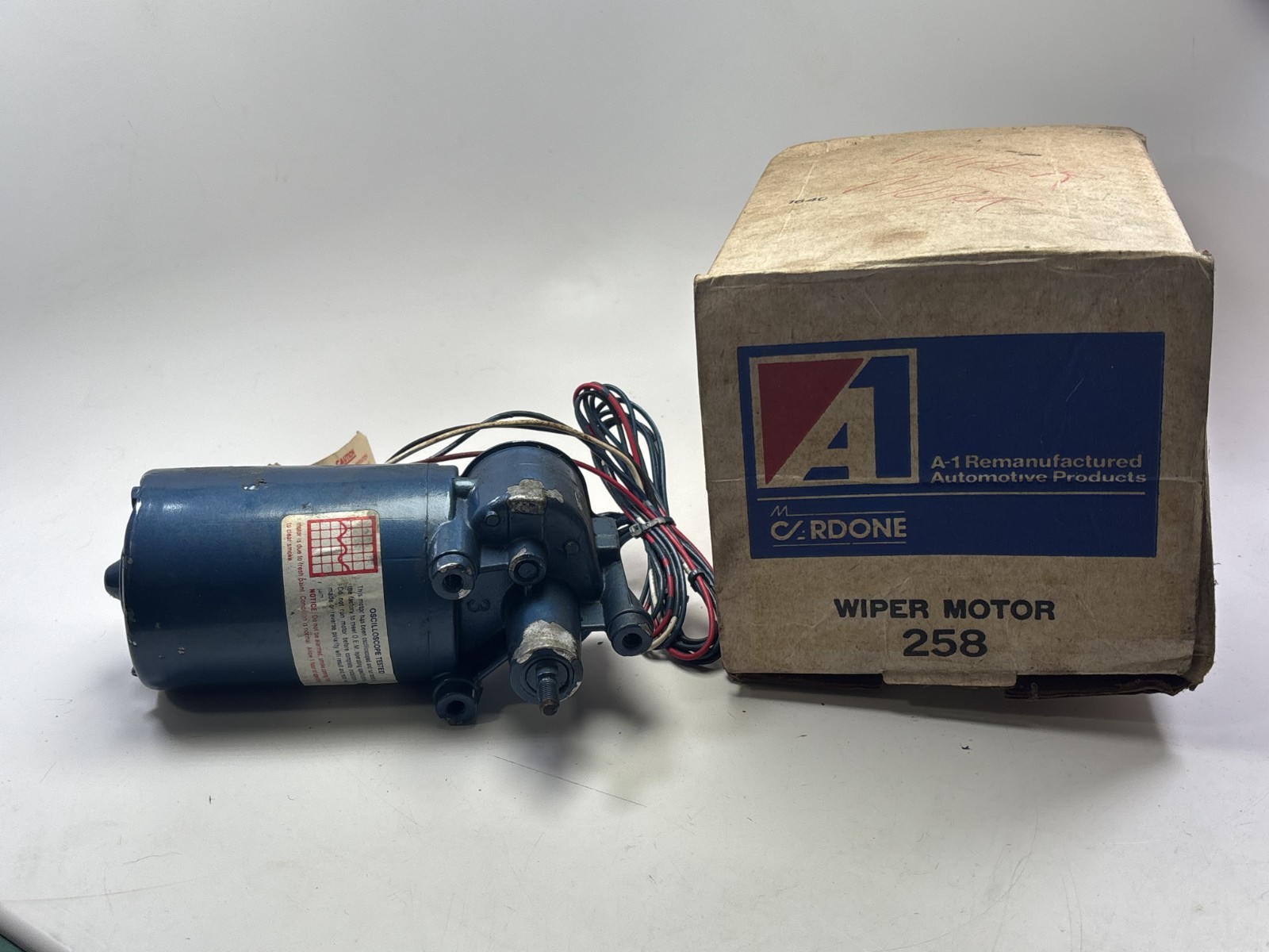 Windshield Wiper Motor Front Cardone 258 Reman Vintage A1 Remanufactured