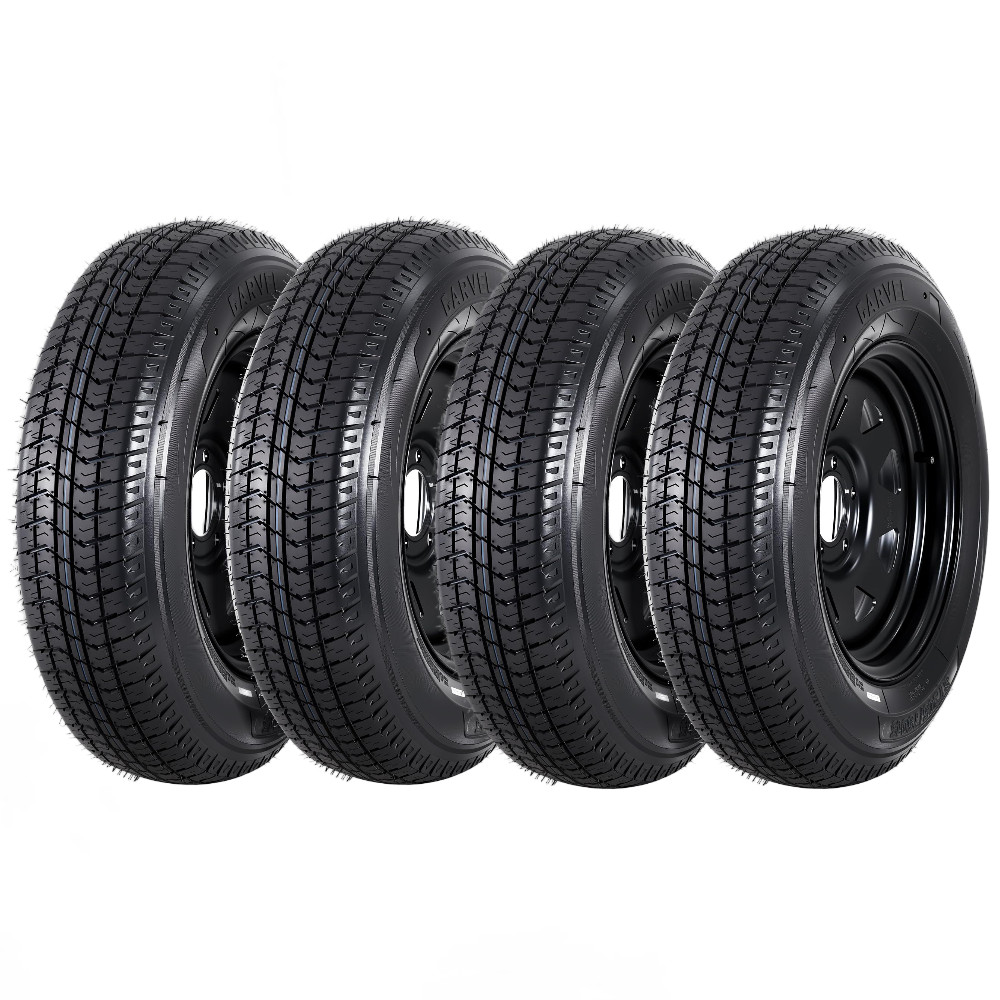 Garvee 4 pack ST205 75D14 Tire ST205/75D14 Trailer Tires with 14