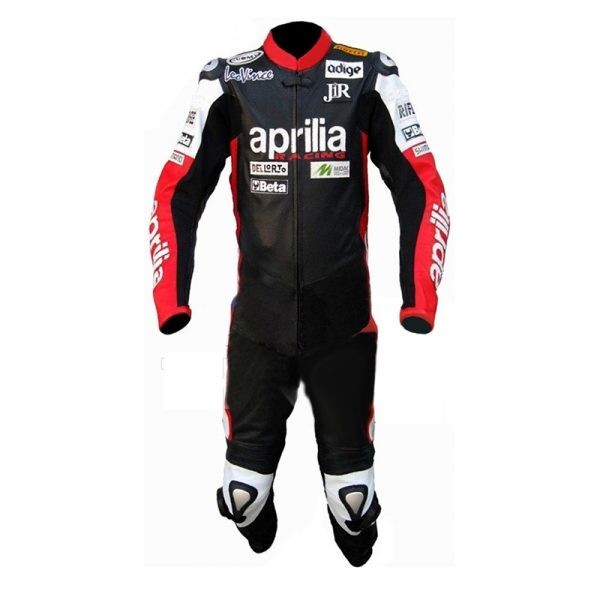 Aprilia Motorbike Genuine Leather Suit Motorcycle Racing Protective Suit