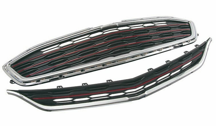84075611 OEM Front Grille Cajun Red Chrome Surround 2016-2018 Chevrolet Malibu