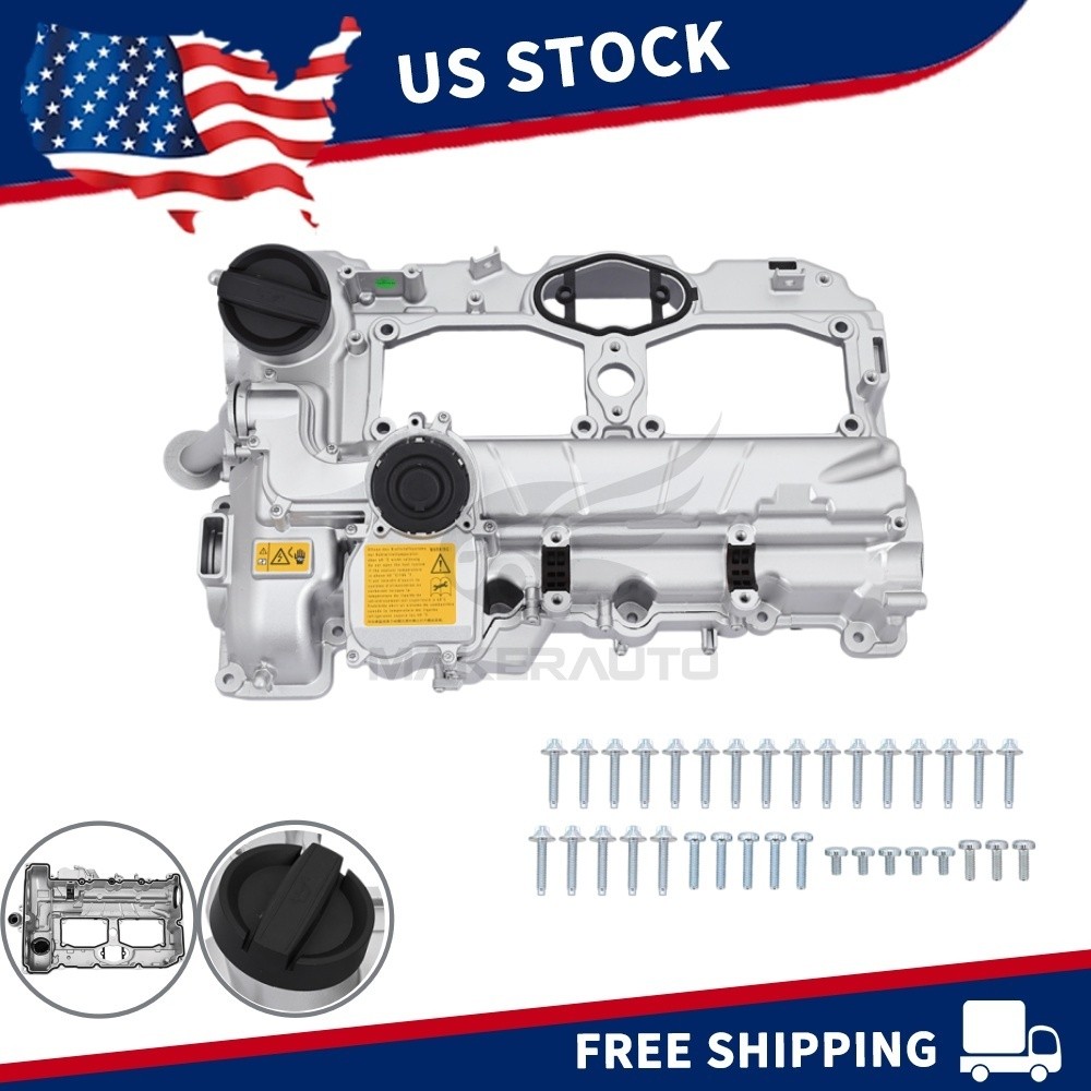ALUMINUM VALVE COVER KITS FITS 12-18 BMW N20 320I 328I 528I X3 X5 X1 Z4 2.0L L4