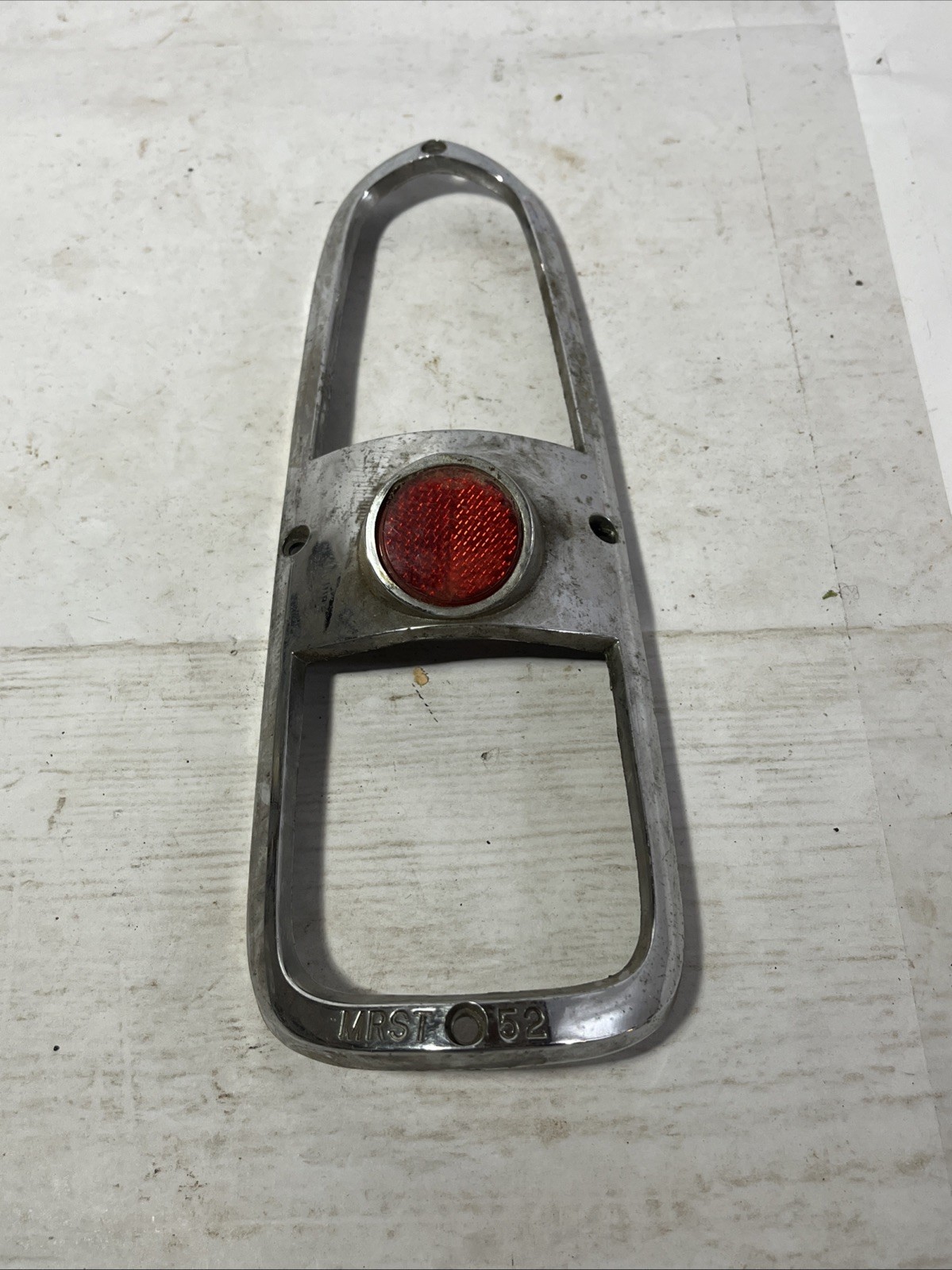 1952-1953 Mercury Tail Lights Bezel Genuine MRST-52 USED ( 1 Piece Only) 1952-1953 Mercury Tail Lights Bezel Genuine MRST-52 USED ( 1 Piece Only)