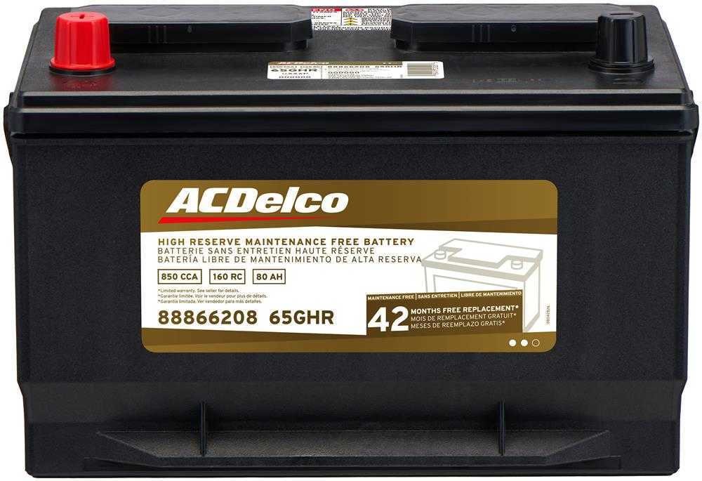 Vehicle Battery-42 Month Warranty High Reserve ACDelco 65GHR Vehicle Battery-42 Month Warranty High Reserve ACDelco 65GHR