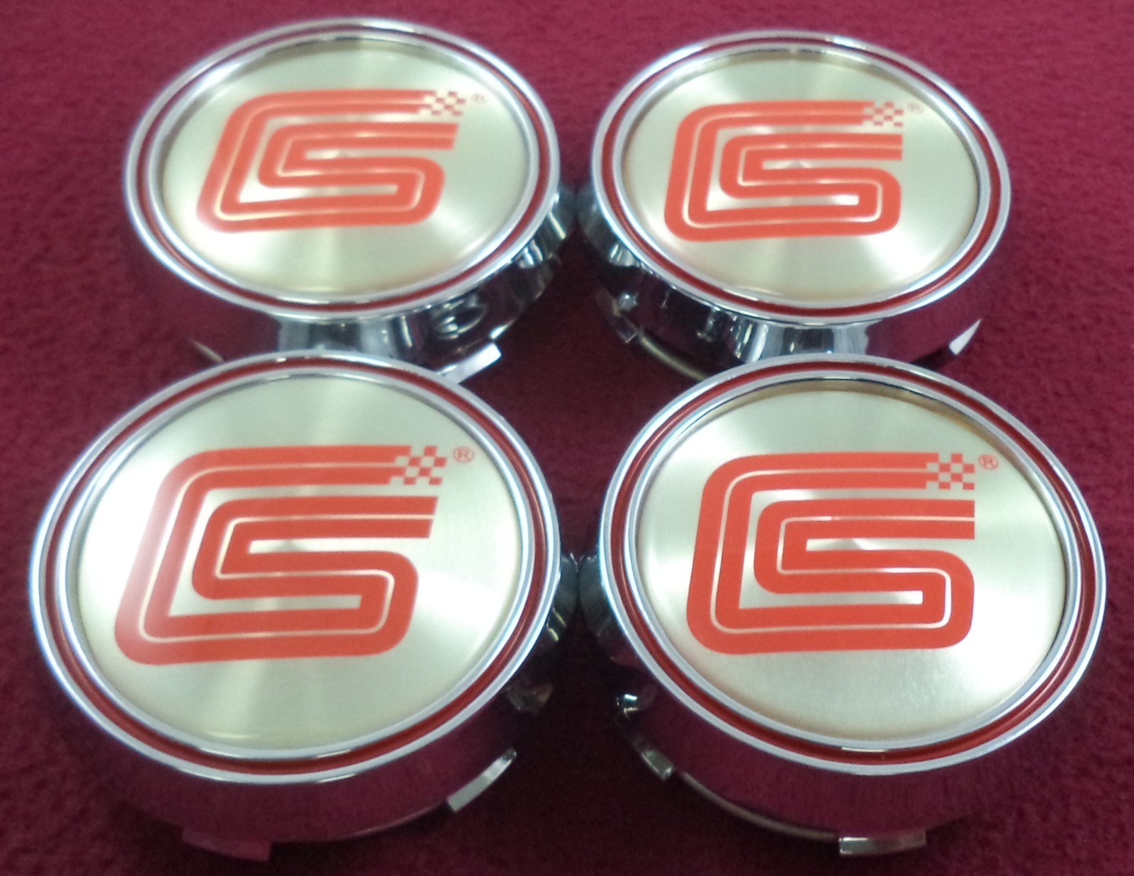 Carroll Shelby Wheels Chrome Custom Wheel Center Caps Set of 4 # TL5066-CAP