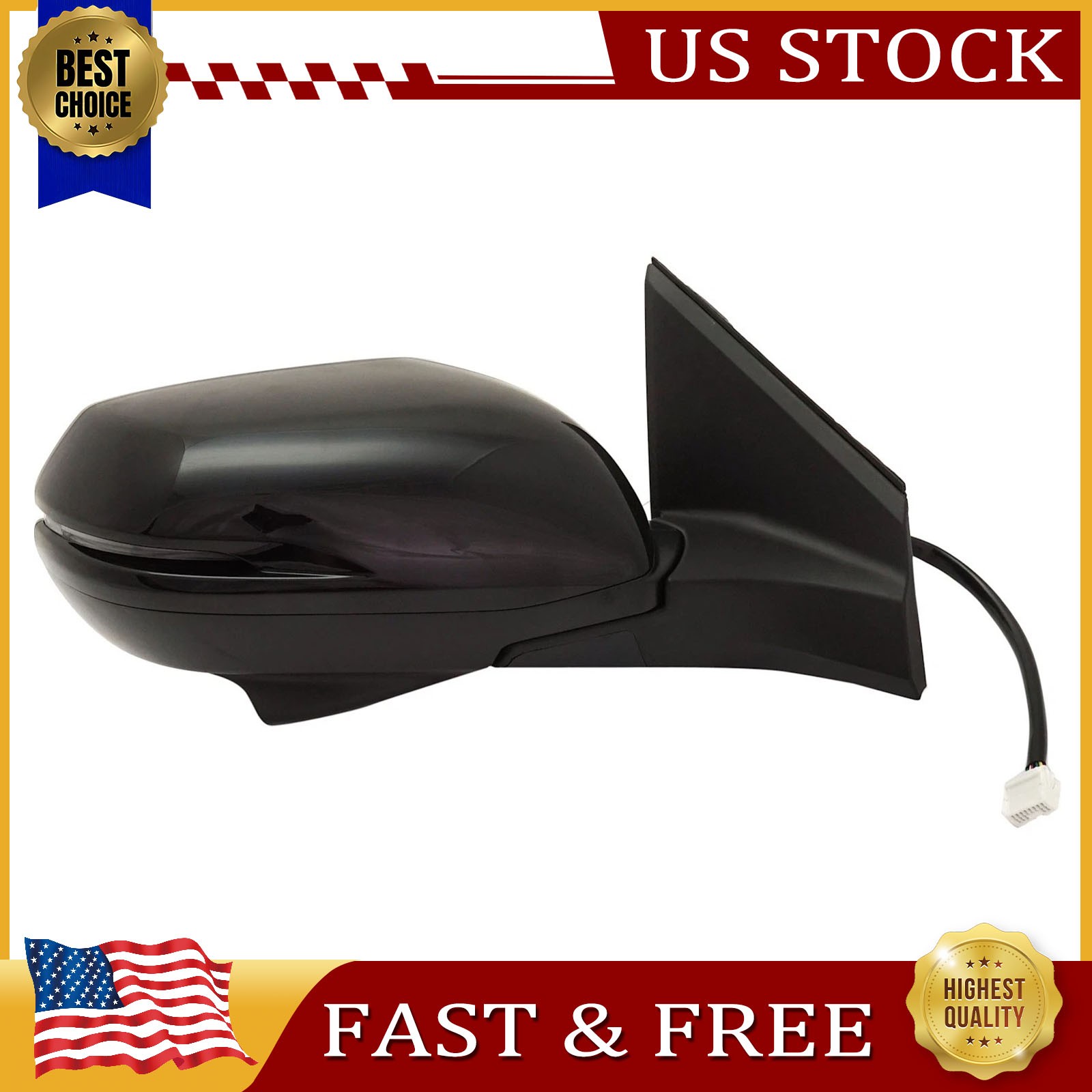 Right Passenger Side Mirror W/Heated Turn Signal Camera For 2015-2016 Honda CR-V
