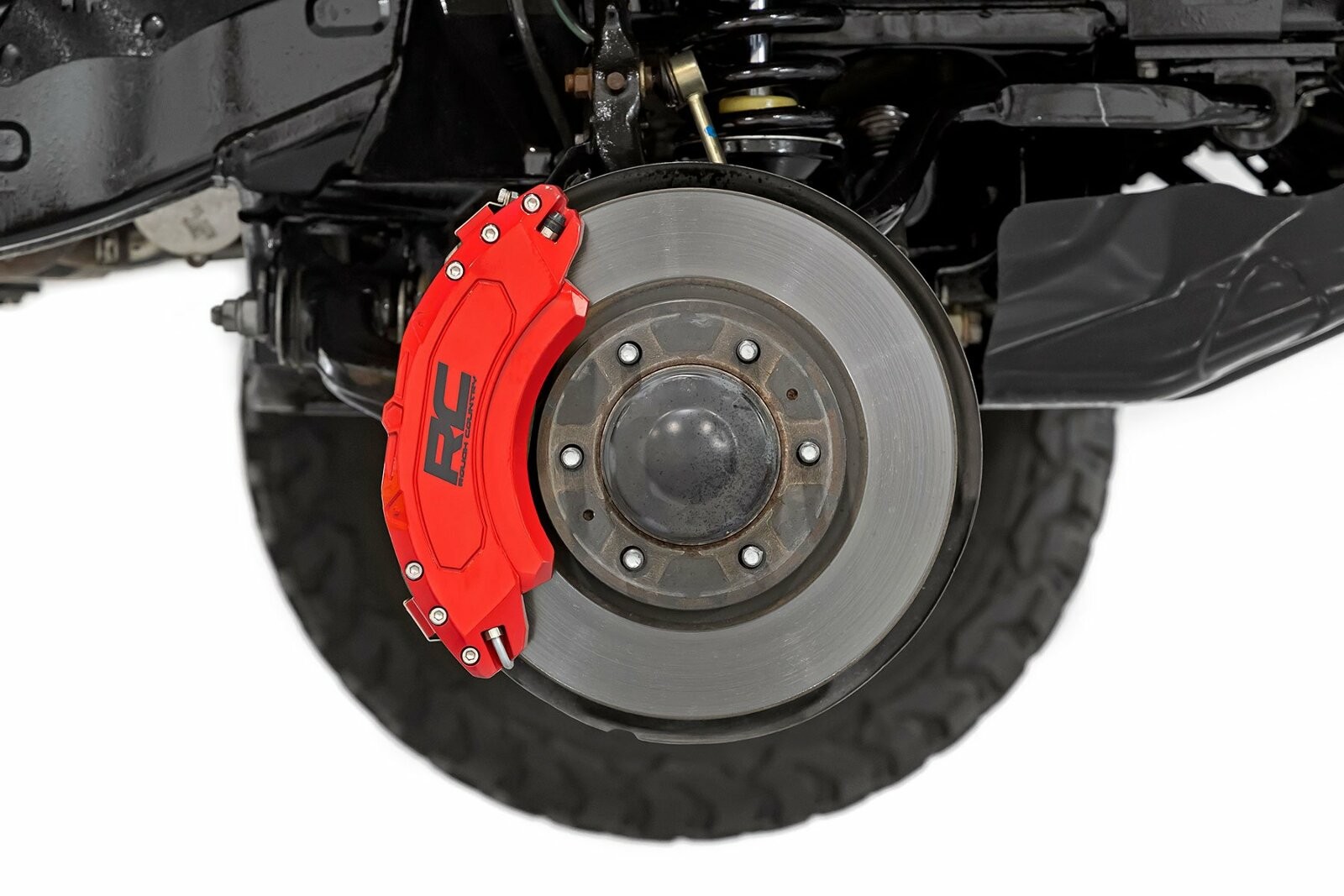 Rough Country Caliper Cover Red Front/Rear Chevy Silverado/GMC Sierra 1500 14-18