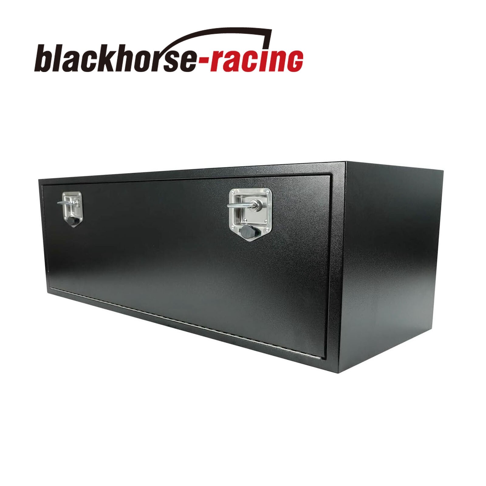 48 In. X 18 In. X 18 In. Black Iron Underbody Truck Storage Tool Box w/Lock