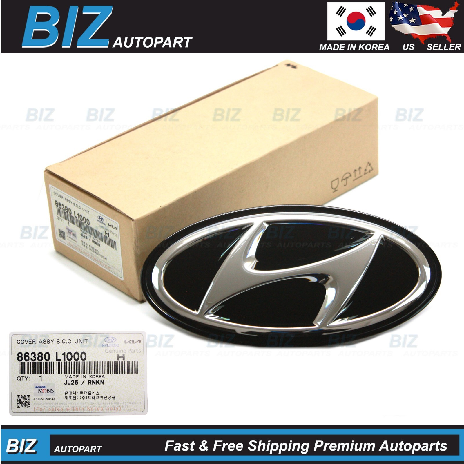 Genuine Front Grille Radar Emblem S.C.C for 2020-2023 Hyundai Sonata 86380-L1000 Genuine Front Grille Radar Emblem S.C.C for 2020-2023 Hyundai Sonata 86380-L1000