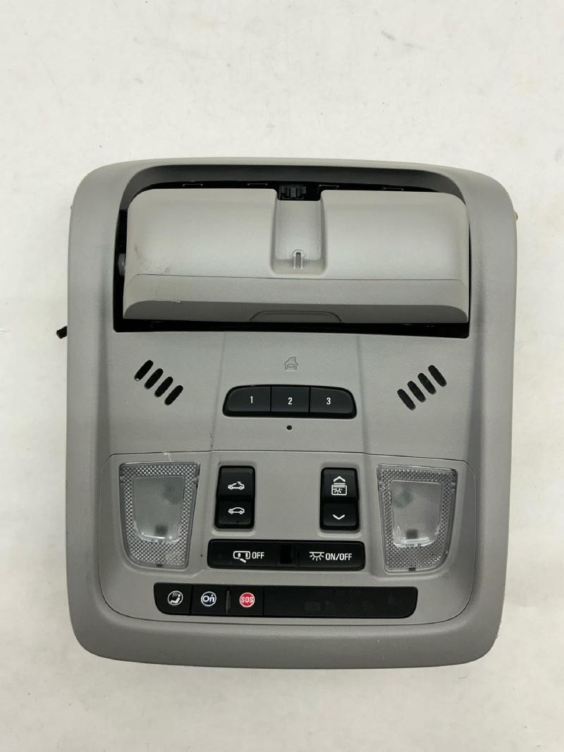 2020-2024 Chevrolet Equinox Overhead Roof Console w/ Sunroof Gray 2020-2024 Chevrolet Equinox Overhead Roof Console w/ Sunroof Gray