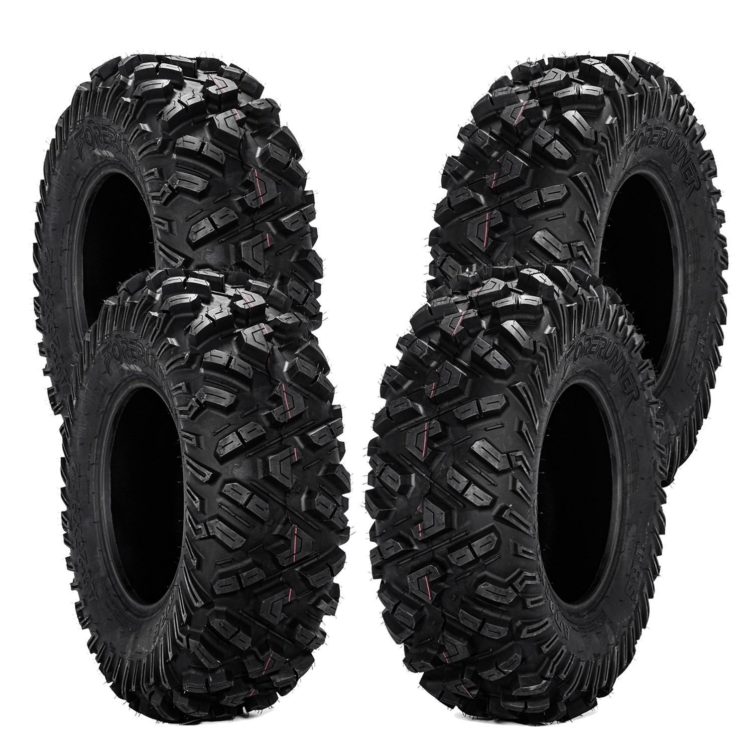Set 4 ATV Tires 26x11-12 26x9-12 UTV All Terrain 6PR Heavy Duty 26x9x12 26x11x12