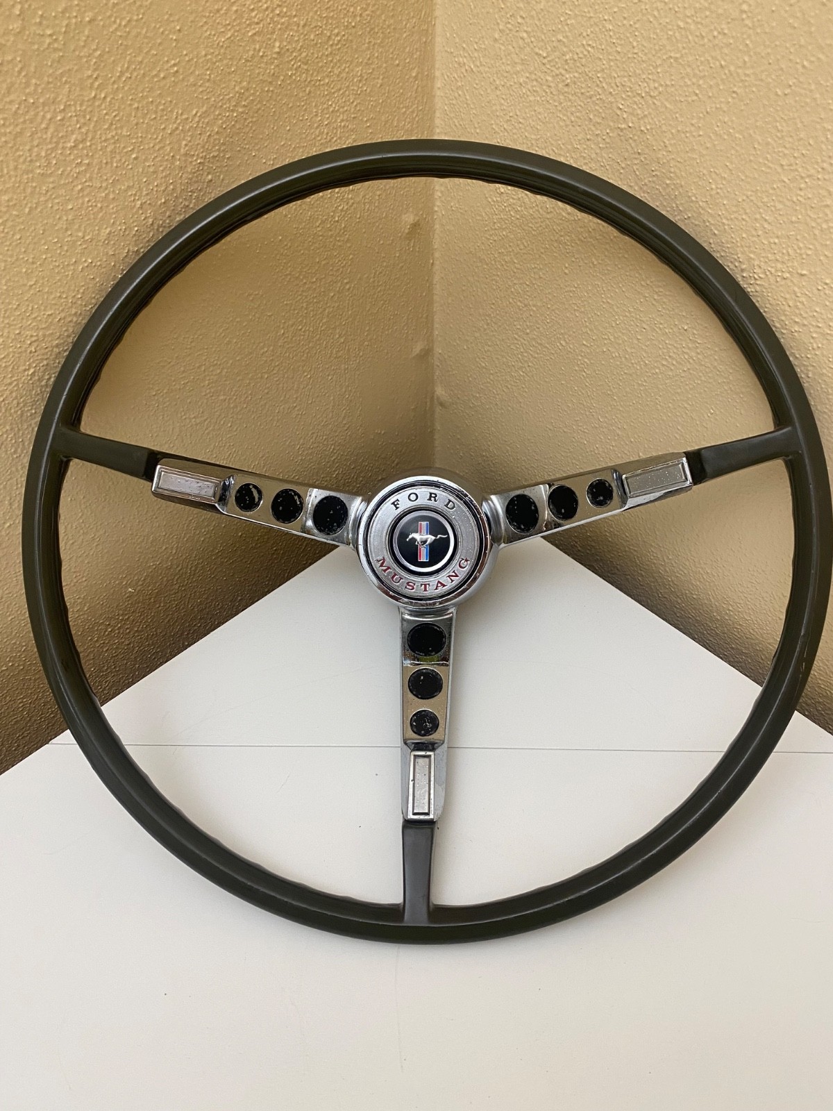 Vintage OEM Ford Mustang 1964.5 - 1966 Parts Steering Wheel Center Console