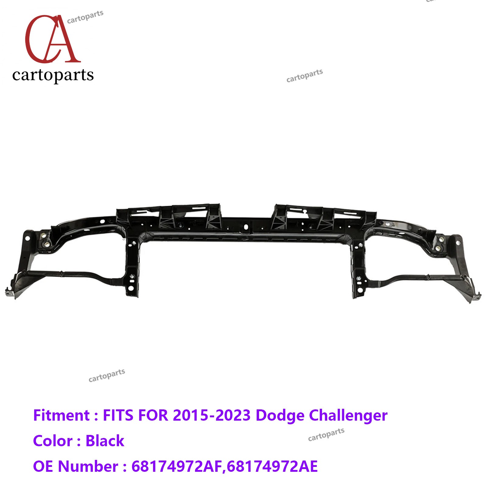 For 2015-2023 Dodge Challenger Upper Crossmember Radiator Core Support Assembly