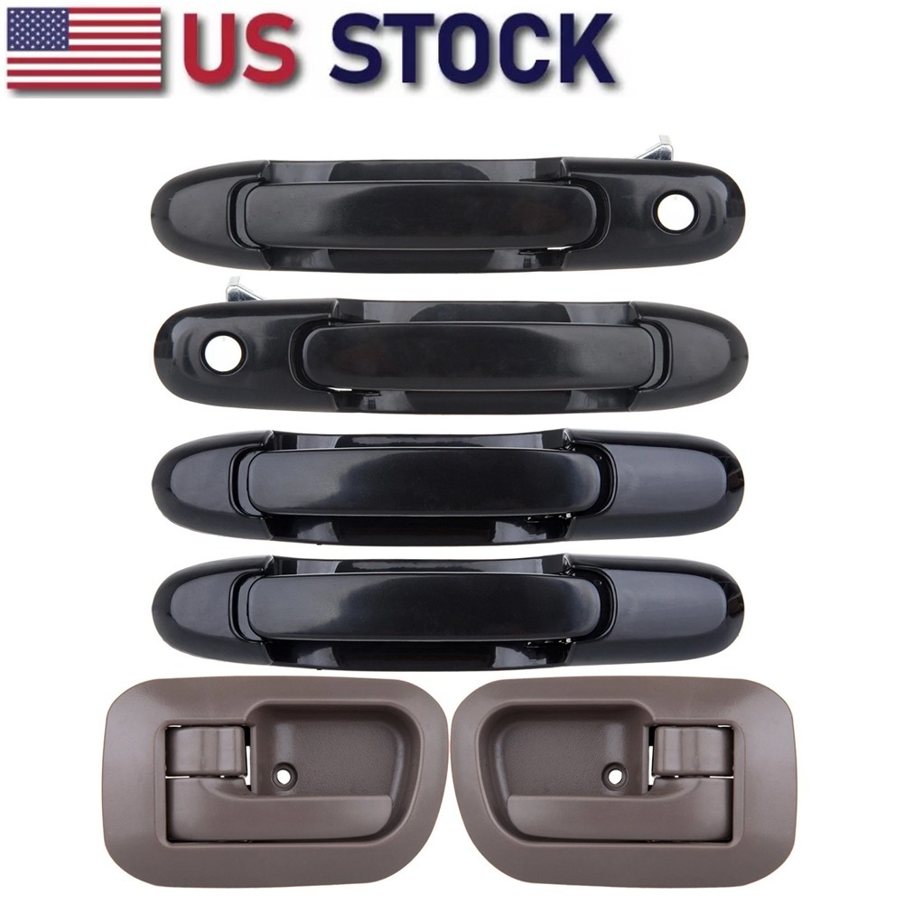 Full 6 PCS Set Inner & Outer Door Handles for 1998-2003 Toyota Sienna Van