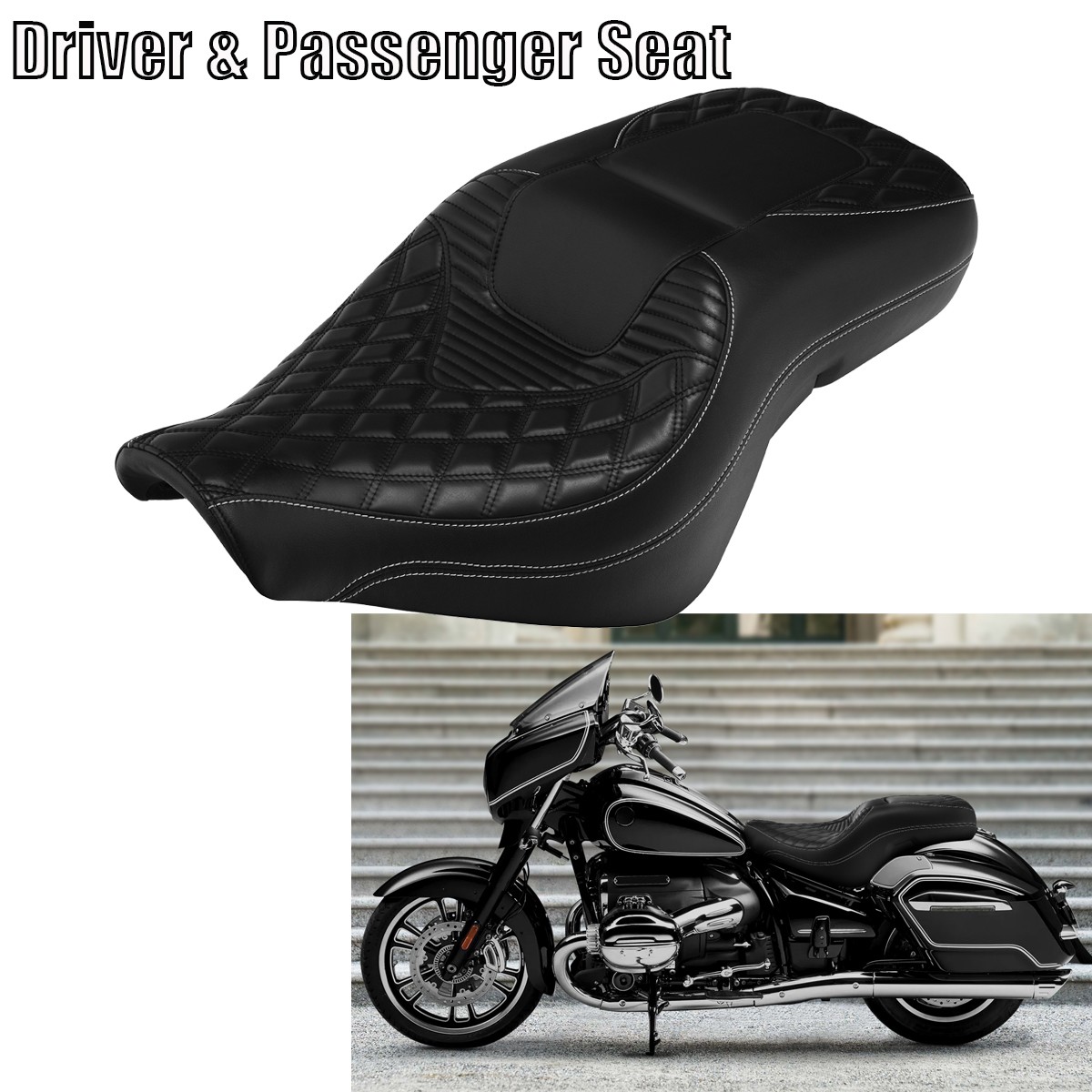 Driver & Passenger Seat Fit For BMW R18 B R18 Transcontinental 2020-2024 22 21