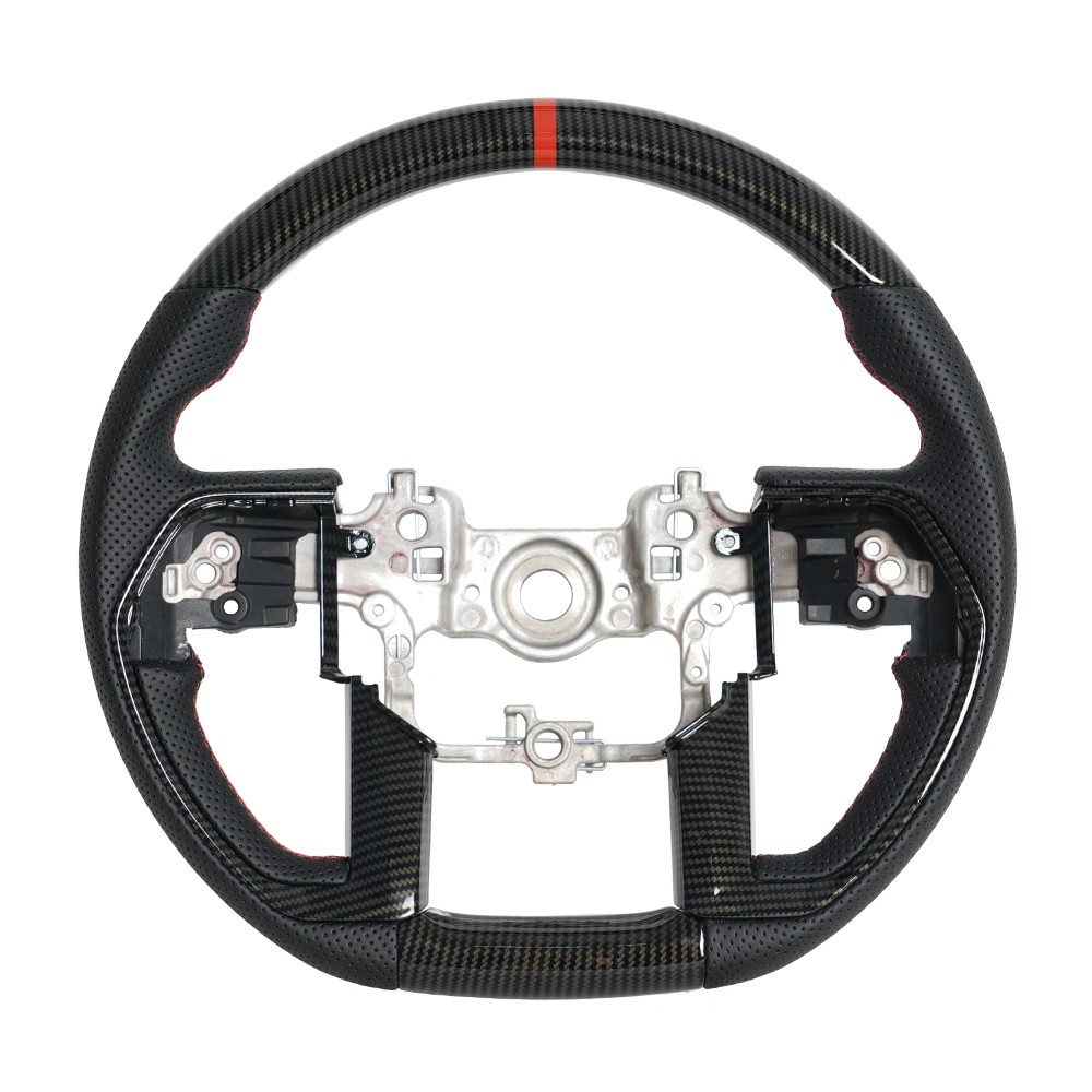 Hydro Dip Carbon Fiber Steering Wheel for Toyota Tacoma Tundra Sequoia 2023-2026