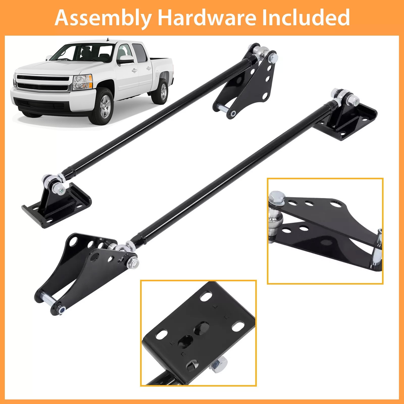 Traction Tie Bar Flip Kit For Chevy Silverado 1500 1999-2011 Axle Flipped Truck