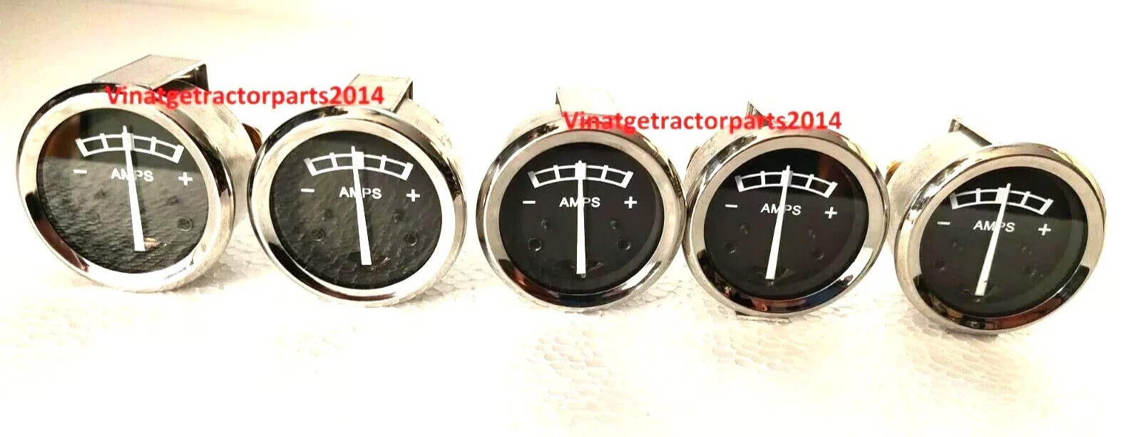 5X **WHOLESALE** LUCAS AMMETER AMPMETER 6V 6 VOLT BLACK FACE BSA NORTON TRIUMPH