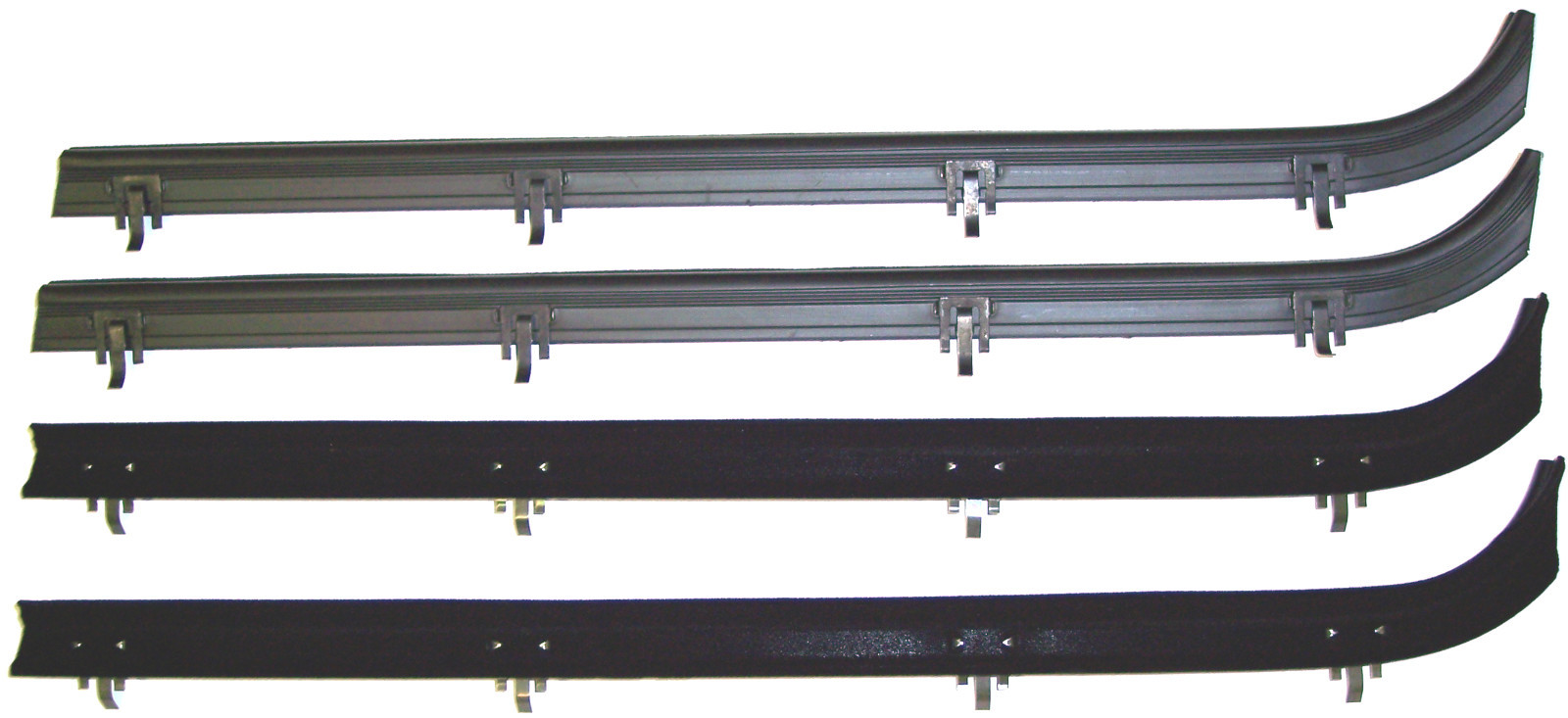 1971-1996 Chevrolet & GMC van new window sweep seals, belt line molding, 4pcs