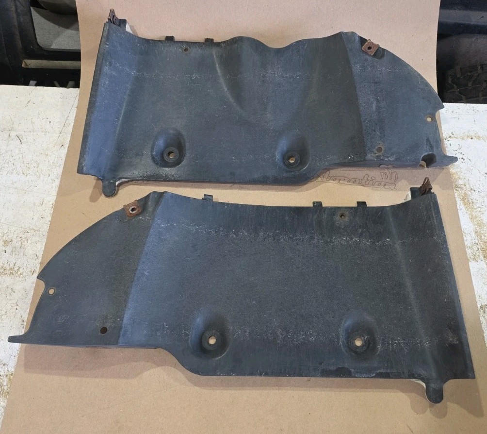 2004-2008 Chrysler Crossfire Coupe Set Of Rear Underbody Covers with Hardware 2004-2008 Chrysler Crossfire Coupe Set Of Rear Underbody Covers with Hardware