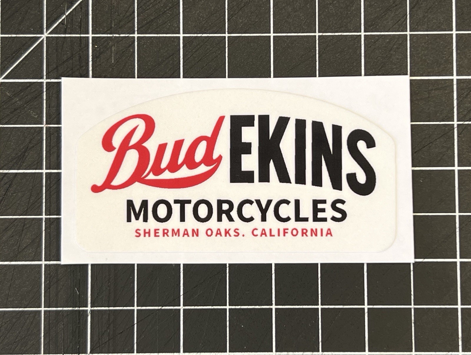 New Bud Ekins Motorcycles Sherman Oaks Decal Sticker Triumph McQueen New Bud Ekins Motorcycles Sherman Oaks Decal Sticker Triumph McQueen