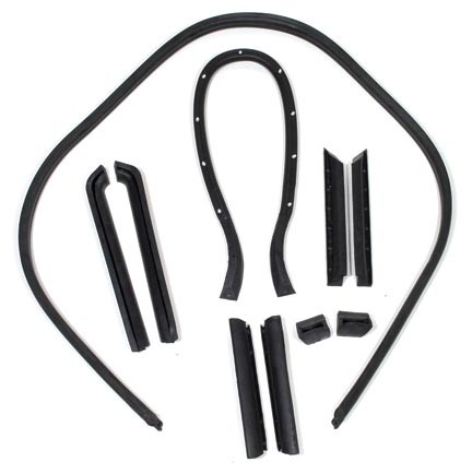 Convertible Top Weatherstrip W/Rear Bow Retainer Cord for 1968-1975 C3 Corvette