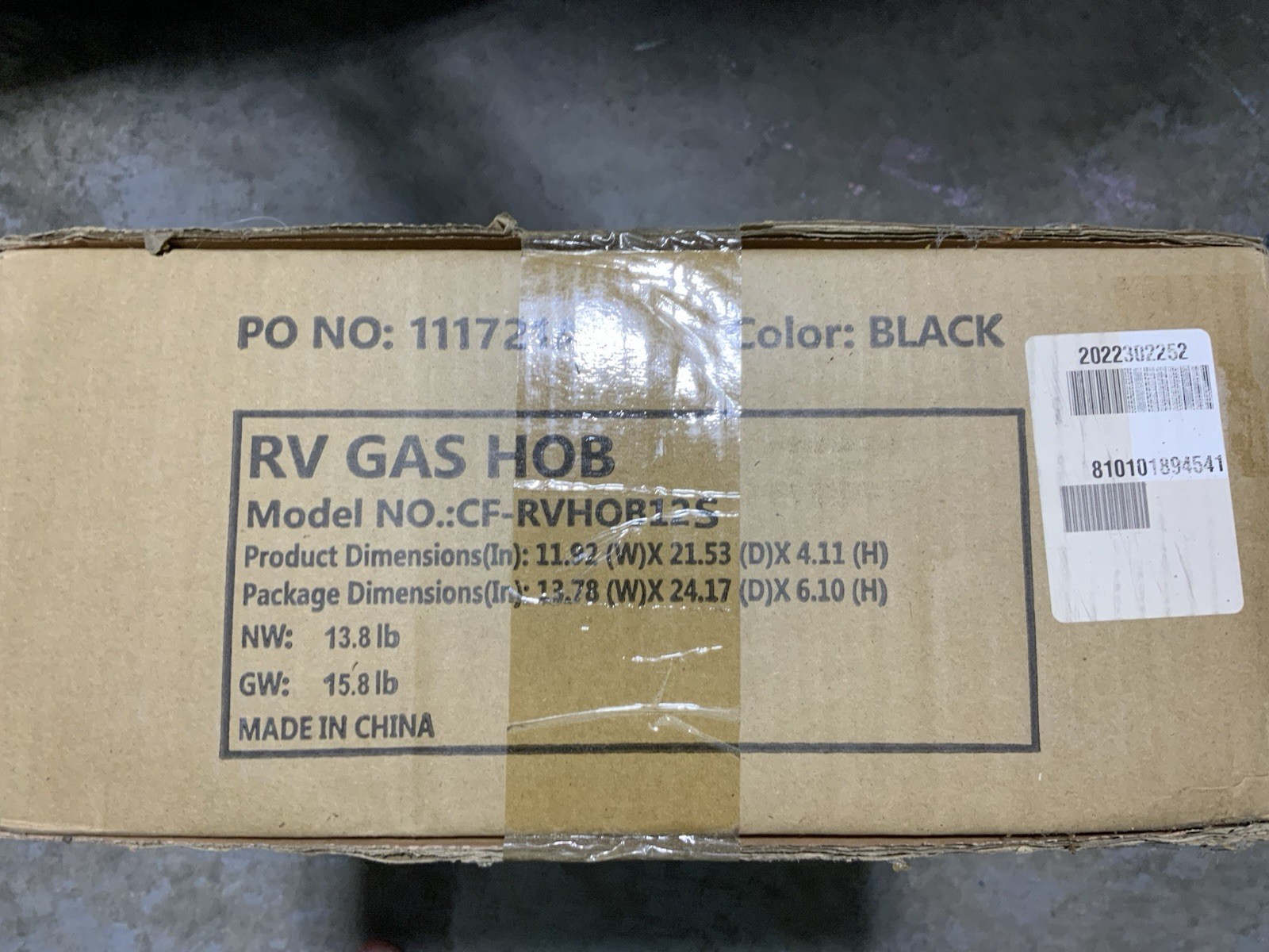 Greystone RV Gas Double Burner Cooktop w/ Hinged Tempered Glass Cover Greystone RV Gas Double Burner Cooktop w/ Hinged Tempered Glass Cover