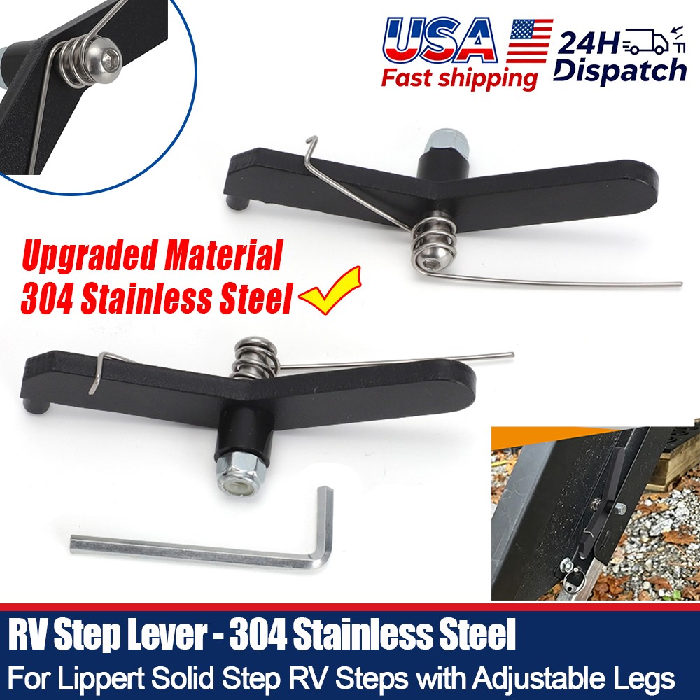 UPGRADED Step Levers Pin For Lippert Solid Step - 304 Stainless Steel USA STOCK