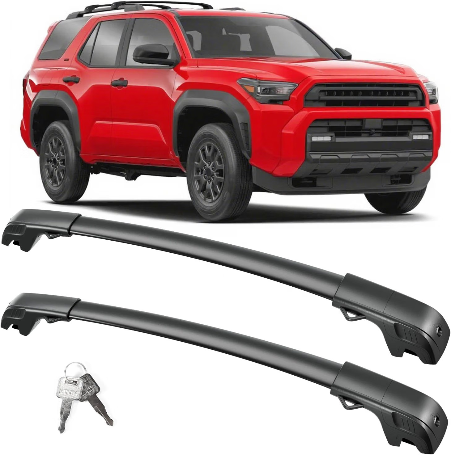 300lb Lockable Roof Rack Cross Bars for Toyota 4Runner 2025 2026 300lb Lockable Roof Rack Cross Bars for Toyota 4Runner 2025 2026