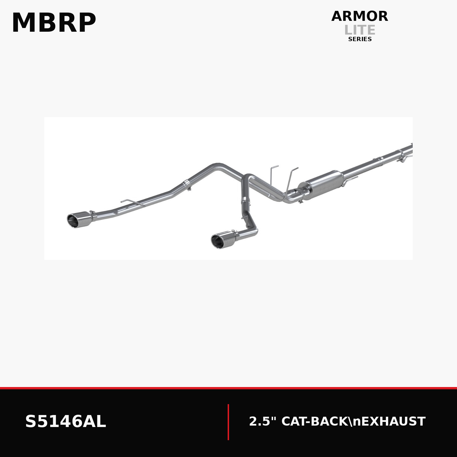 MBRP S5146AL Dual Split Rear Exhaust for 2009-2018 Dodge Ram 1500 5.7L HEMI