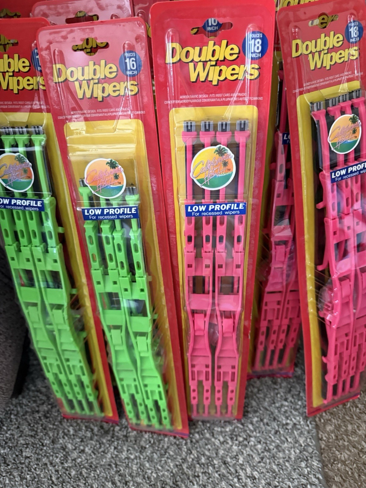 Vtg California Hot Pink Or Lime Green Double Twin Beam Mini Truck NOS 16” Or 18” Vtg California Hot Pink Or Lime Green Double Twin Beam Mini Truck NOS 16” Or 18”
